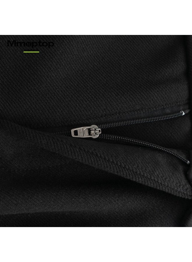 Mmoptop Wool Blend Micro-tapered Luxury British Style Men's Wrinkle-resistant Dress Pants Mxxk109 Black L - Image 5