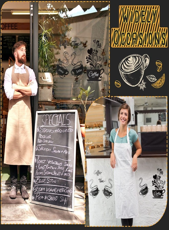 Chinco 5 Pieces Coffee Cup Wall Stickers Kitchen Wall Decals Black Coffee Mug Latte Java Mocha Sticker Kitchen Decor for House Art Home Bar Station - Image 5