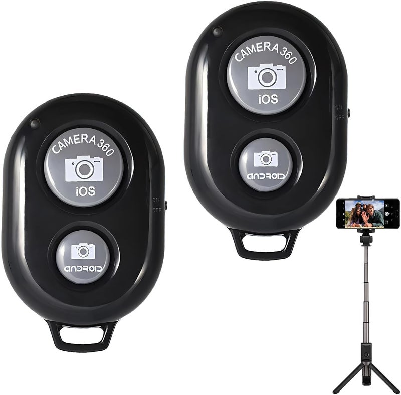 Cerlink 2Pcs Photo Clicker Remote Control Bluetooth Shutter Wireless Work with Cameras All Smartphones,iPhones & iOS Devices,Tablets - Image 1