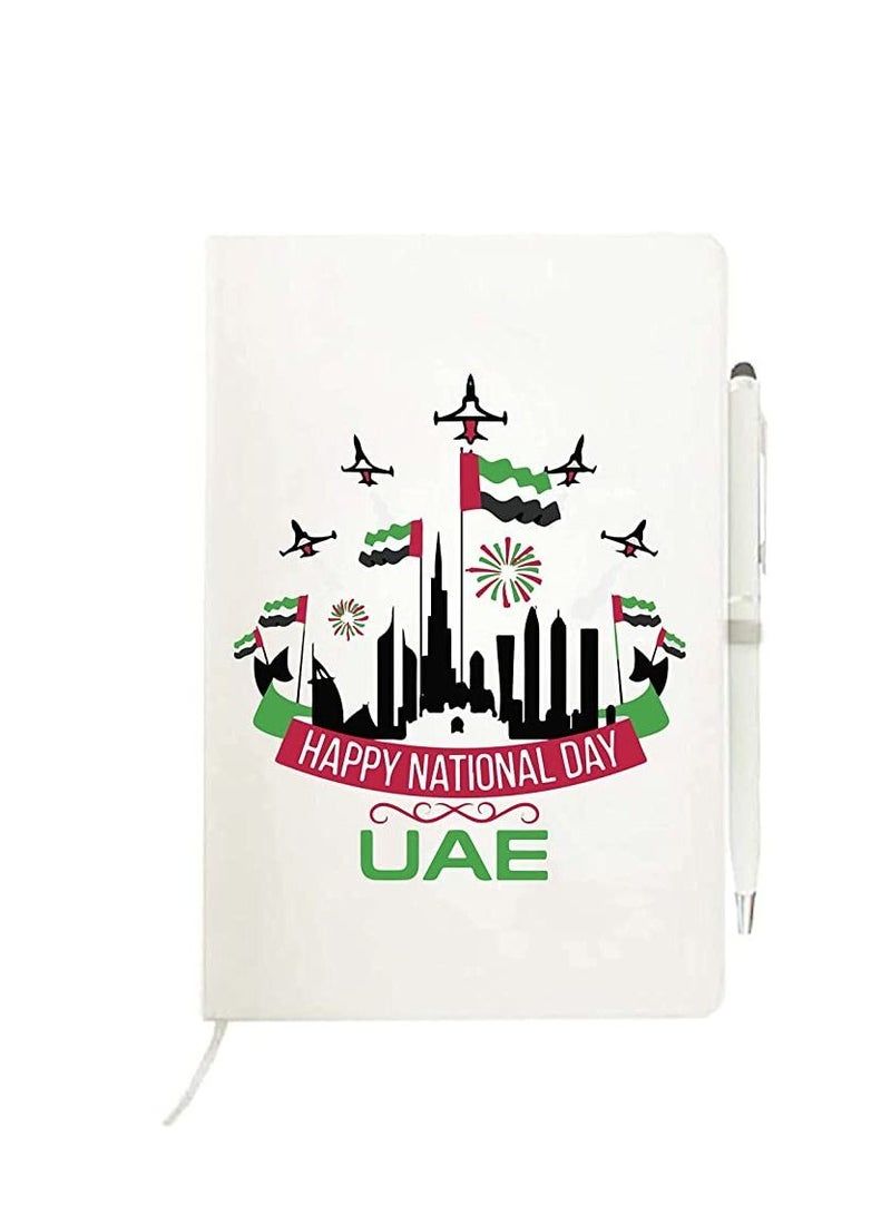 PRINTSHOP4ME Notebook with pen Gifts for UAE  National day or Flag day celebrations (Design 8) - Image 1
