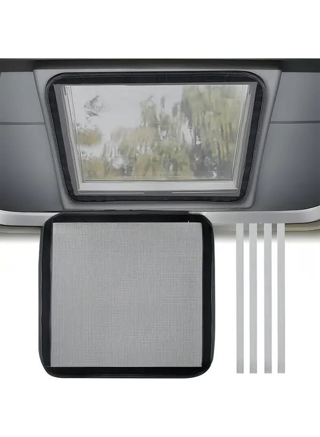 16.14x16.14 Inch RV Roof Vent Insect Screen Mesh with Hook Loop Fasteners - Image 2