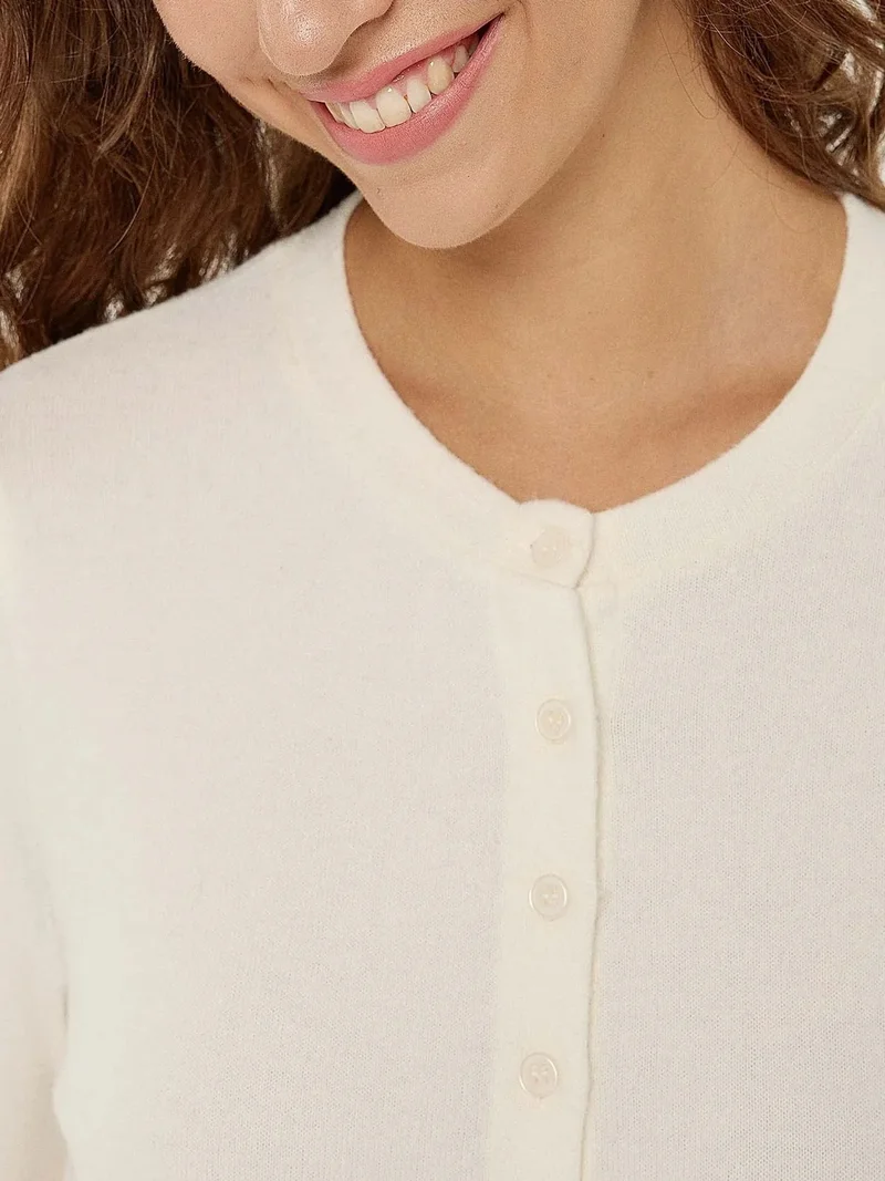 HICCUP Buttoned Knit Cardigan
