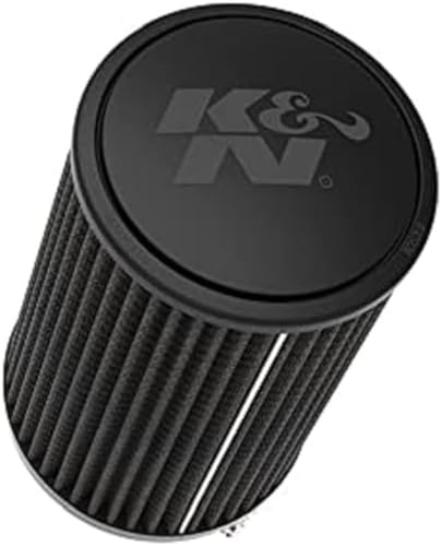 K+N KN Dryflow Lifetime Universal ClampOn Air Filter Dry Synthetic Washable OilFree Flange Diameter 4 In Filter Height 9 In Flange Length 15 In Type Dry Synthetic RU3112HBK - Image 1