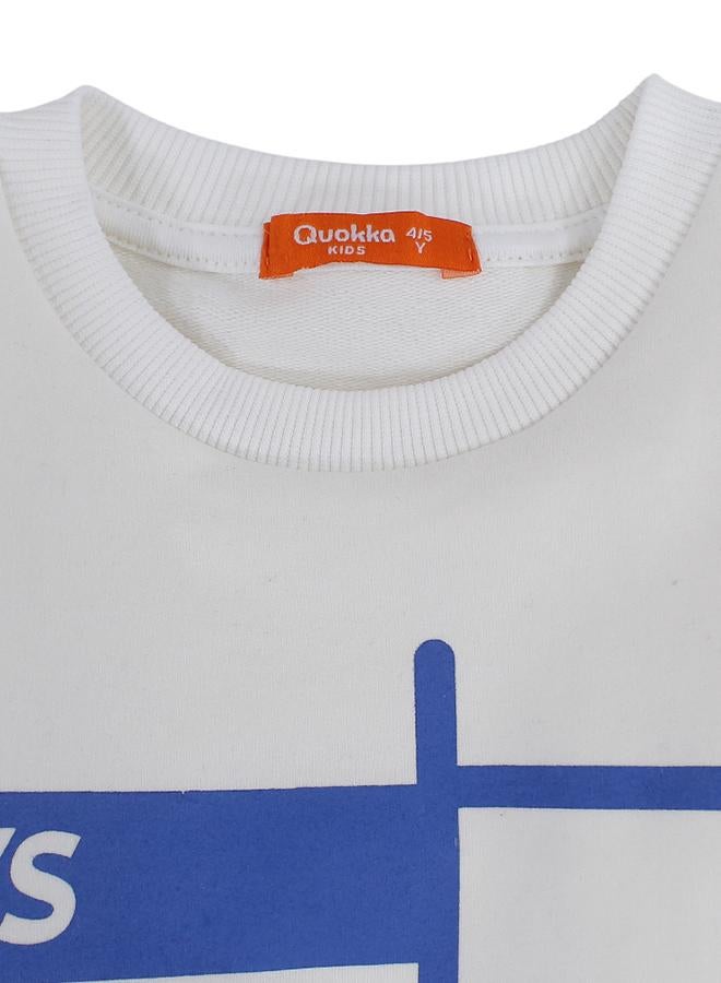 كوكا ملابس أطفال سويت شيرت قطني للأولاد – تصميم "لننطلق!" - Image 3