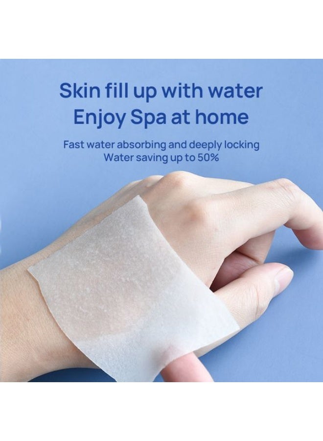 Wet compress cotton - saves half the water. One-time use facial cotton. Beauty salon thin style face towel. - Image 3