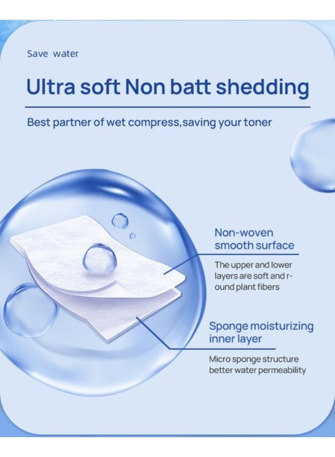 Wet compress cotton - saves half the water. One-time use facial cotton. Beauty salon thin style face towel. - Image 5