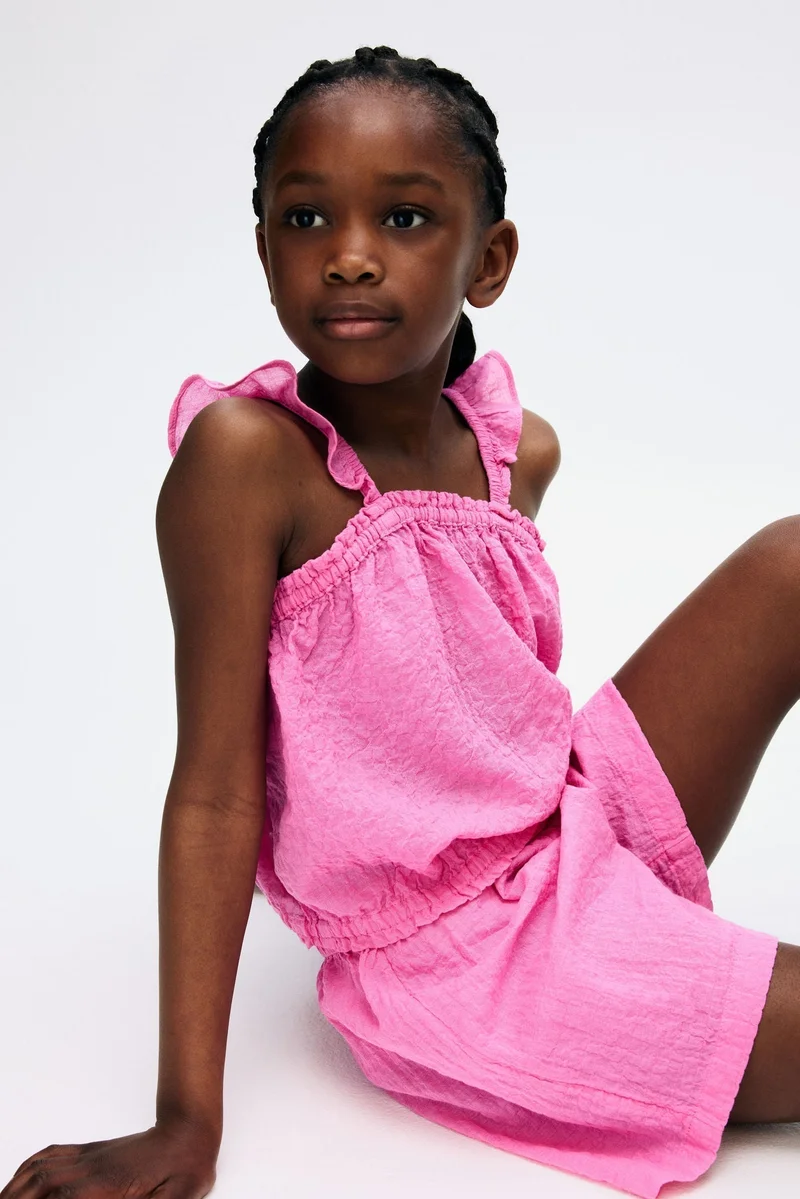 H&M 2-piece crinkled cotton set