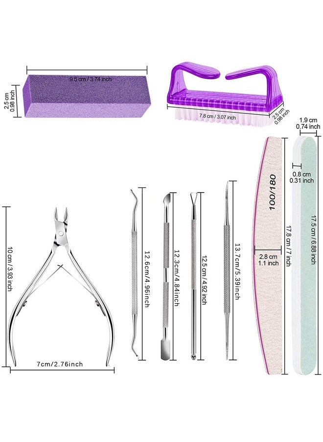 Ttxxontyely - Nail File And Buffer Kit,3 Pcs Double Sided Nail File,Sponge Buffer Block With Cuticle Clipper & Nail Brush, Rectangular Nail Buffer, For Dead Skin Trimming Manicure Tool Set… - Image 1