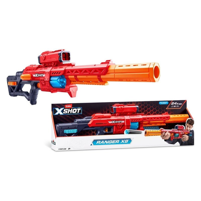 Zuru - X-Shot Ranger Rifle X8 24 Foam Bullets - 36730 - Image 1