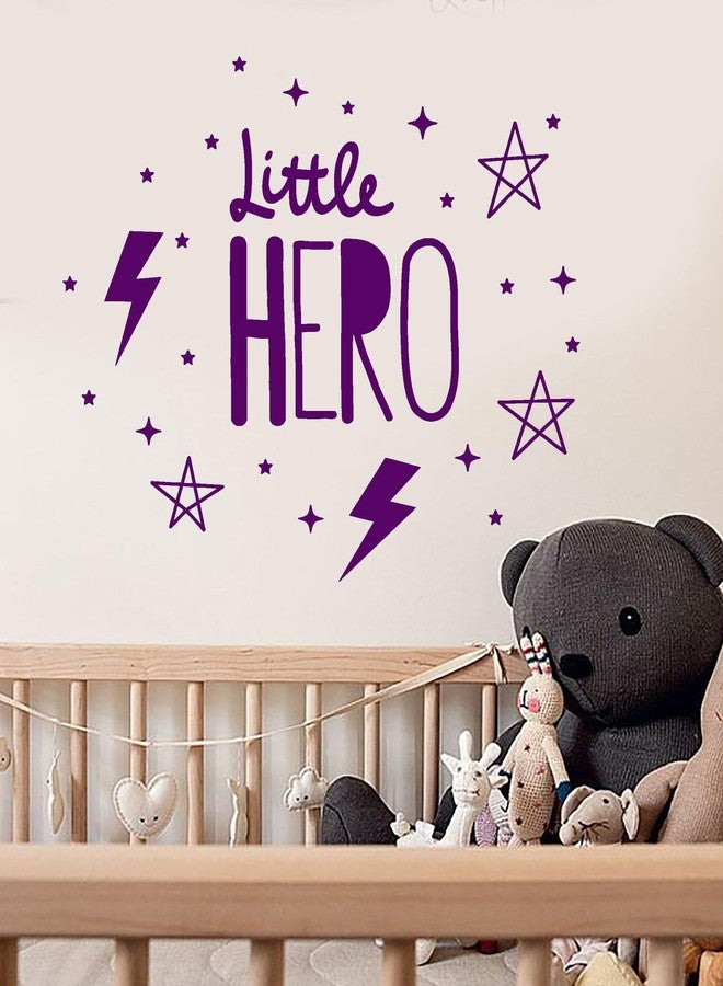 SnappySticker Children's Room Little Hero Wall Sticker for Bedroom Living Room Office ? Large Removable Waterproof Vinyl Wall Decal ? Home Decor Sticker Size: 27 X27