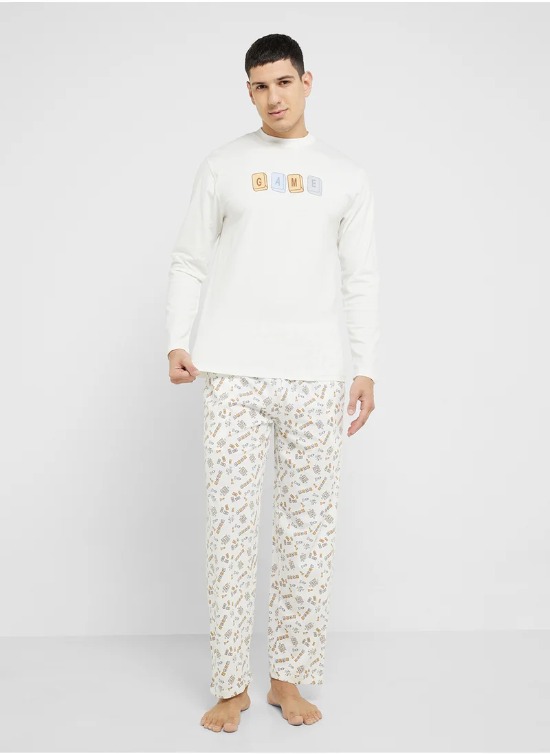 Robert Wood Nightwear T-Shirt & Pants Sets