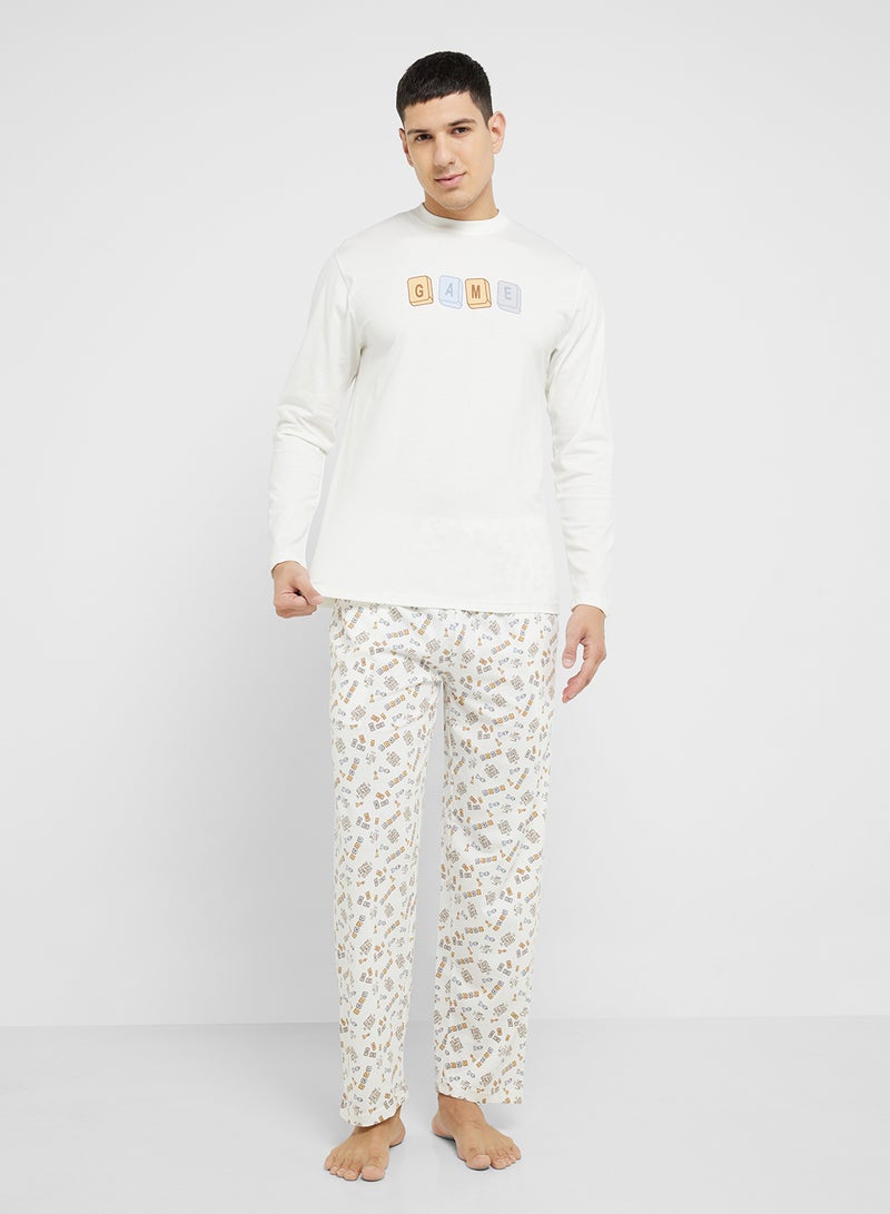 Robert Wood Nightwear T-Shirt & Pants Sets  - Image 5