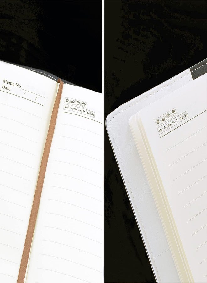 RASOFAB مفكرة زويرلين الرخامية مع قفل للفتيات والسيدات - مفكرة سرية بقفل برمز سري - دفتر ملاحظات رخامي A5 بقفل برقم سري - مفكرة بغلاف من الجلد الصناعي للفتيات المراهقات (أسود) - Image 2