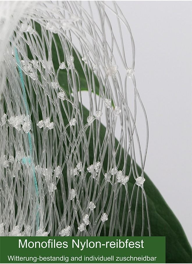 HomarKet - Transparent Cat Safety Net Cat Net for Balcony and Windows Durable Cat Protection mesh, Balcony Pet Safety Net Anti jumping Window Fence Net Nylon Garden net with Fixing Rope and Hooks 3x6m - Image 1