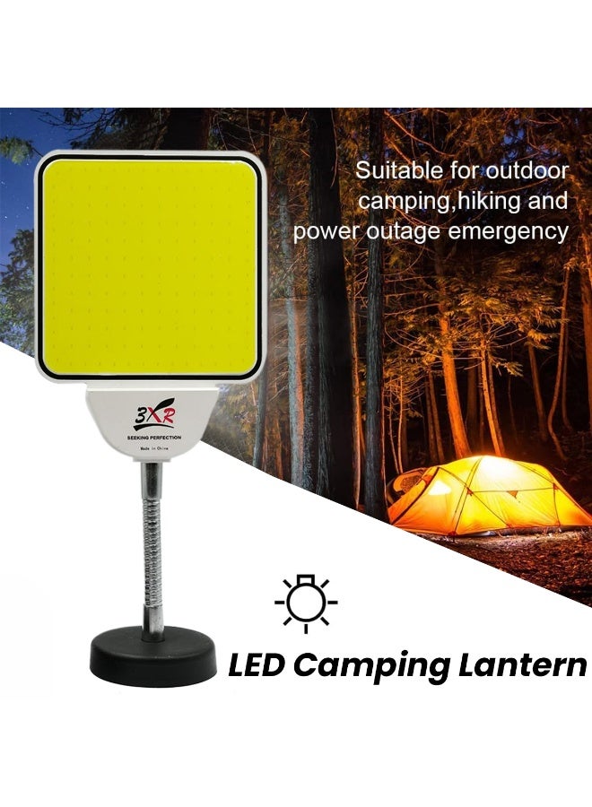3XR COB LED Camping Lantern Emergency Work Light with Flexible Stand,  Portable Outdoor Work Lamp for Camping, Car Repair, Garage, Power Outage - 7911 - Image 2