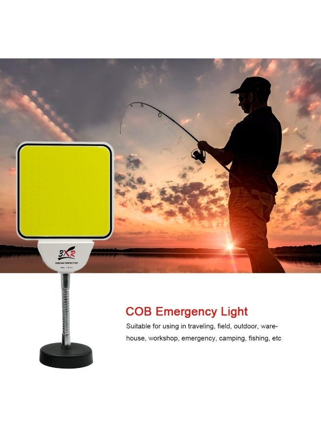 3XR COB LED Camping Lantern Emergency Work Light with Flexible Stand,  Portable Outdoor Work Lamp for Camping, Car Repair, Garage, Power Outage - 7911 - Image 3