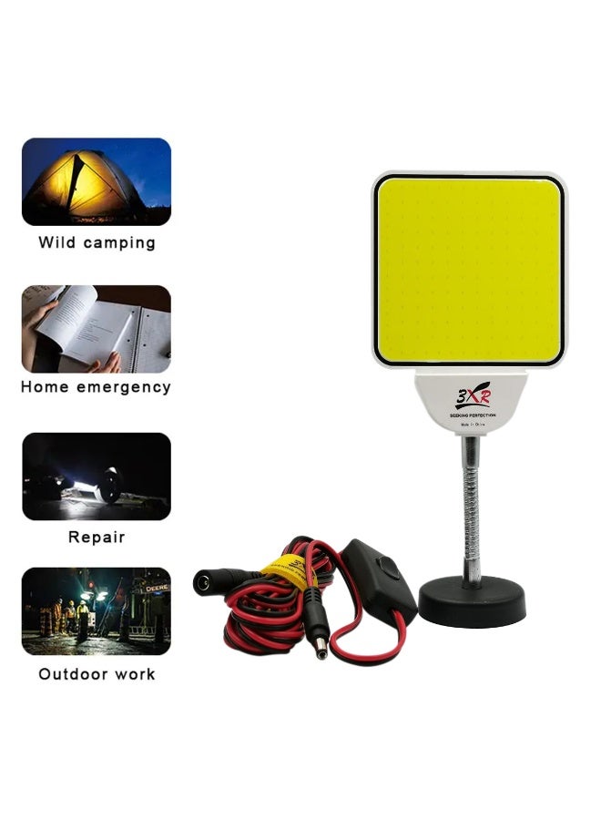 3XR COB LED Camping Lantern Emergency Work Light with Flexible Stand,  Portable Outdoor Work Lamp for Camping, Car Repair, Garage, Power Outage - 7911 - Image 5