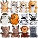 cideny 12 Pcs Small Stuffed Animal Bulk 45 Inch Fluffy Stuffies Animals Keychain Decoration Carnival Prizes Classroom Treasure Box Pinata Stuffers - Image 2