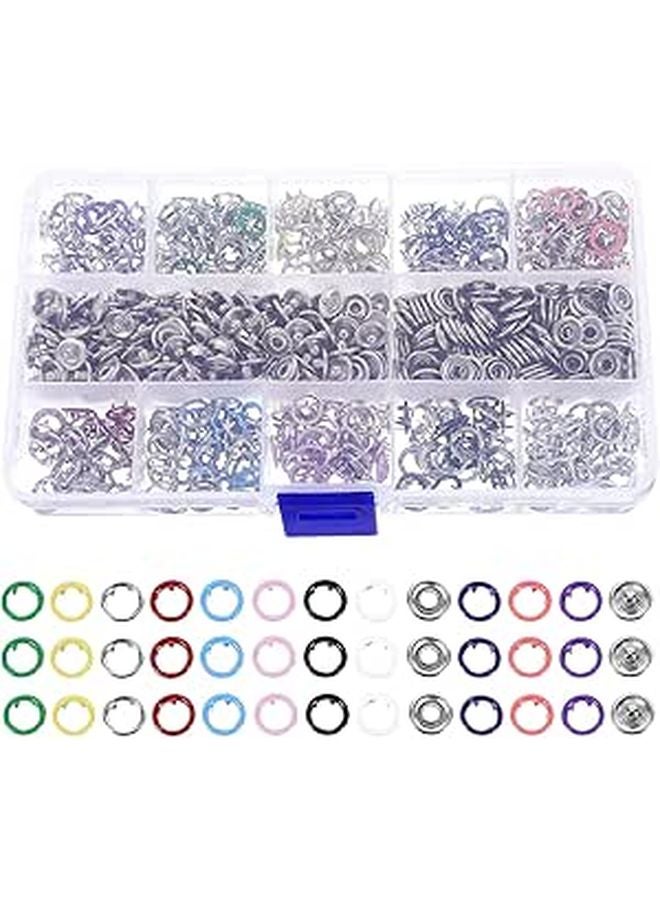 Stainless Steel Snap Buttons 9 5mm Five Claw Design for Clothing DIY Crafting and Garment Repairs - Image 1