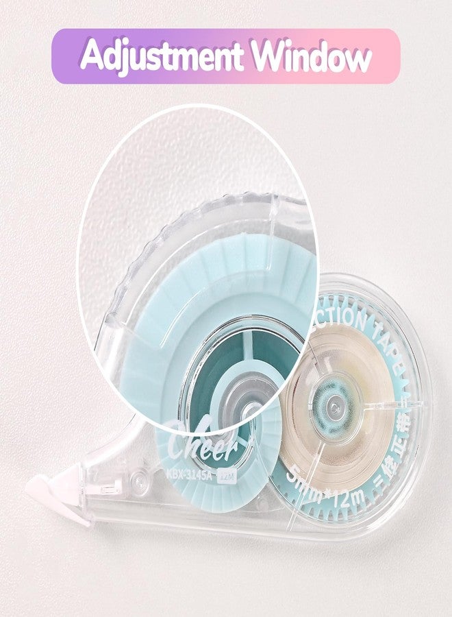 Temiary 6 Pcs Correction Tapes for Instant Corrections, Easy To Use White Smooth Pull Out Tape, Aesthetic Correction Tape for School Office (Macaron) - Image 3