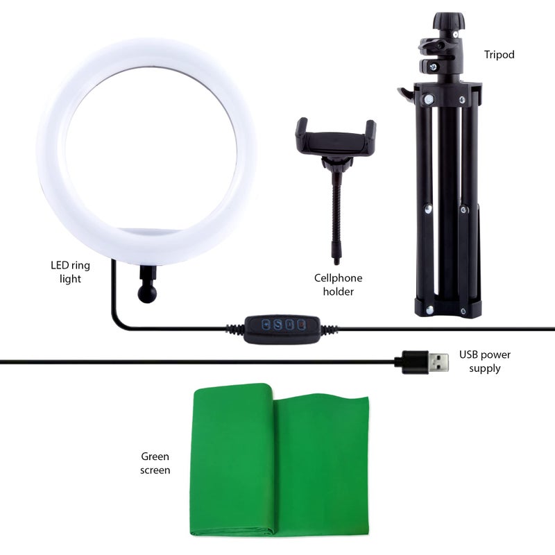 Canal Toys New So DIY TikTok Instagram YouTube Multicolored Ring Light with Green Screen and Phone Mount Tripod. Studio Creator 2 Influencer Video Creator Kit - Image 5