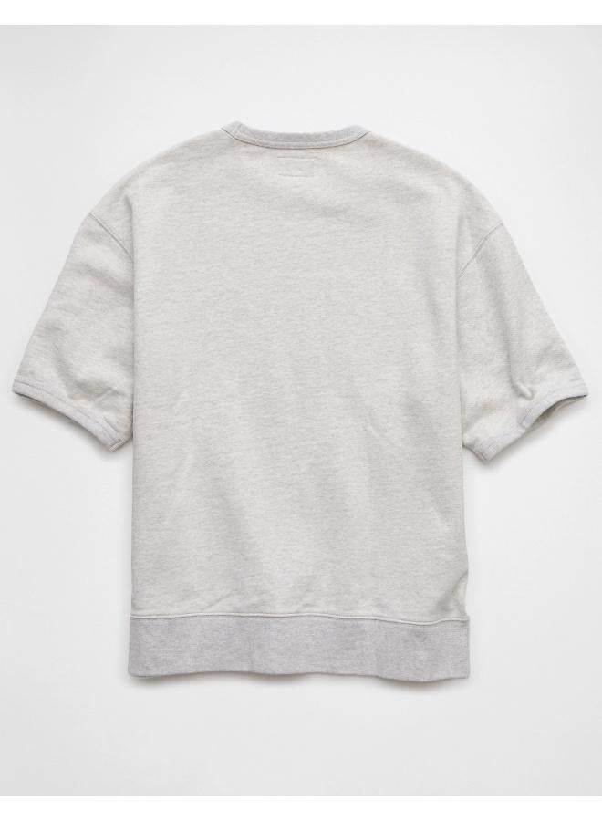 American Eagle Your go-to tee, but with an elevated, sporty vibe in twill cotton fabric.  - Image 3