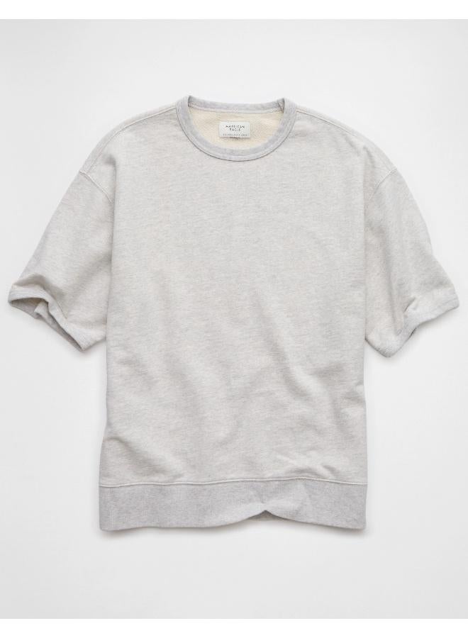 American Eagle Your go-to tee, but with an elevated, sporty vibe in twill cotton fabric.  - Image 4