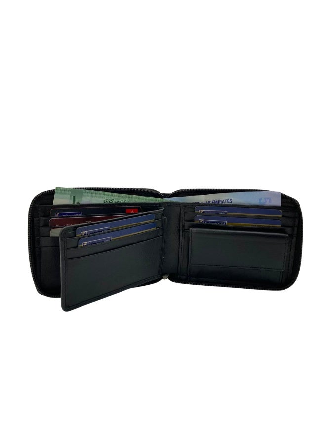 LAVERI LEATHER Full Zip leather men's Wallet #4094BZ - Image 4