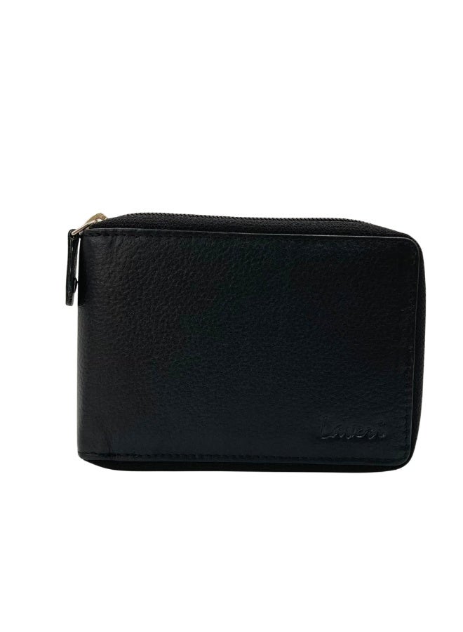 LAVERI LEATHER Full Zip leather men's Wallet #4094BZ - Image 3
