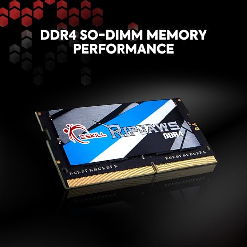 G.SKILL Ripjaws DDR4 SO-DIMM Series DDR4 RAM 32GB (2x16GB) 3200MT/s CL22-22-22-52 1.20V Unbuffered Non-ECC Notebook/Laptop Memory SO-DIMM (F4-3200C22D-32GRS) - Image 2
