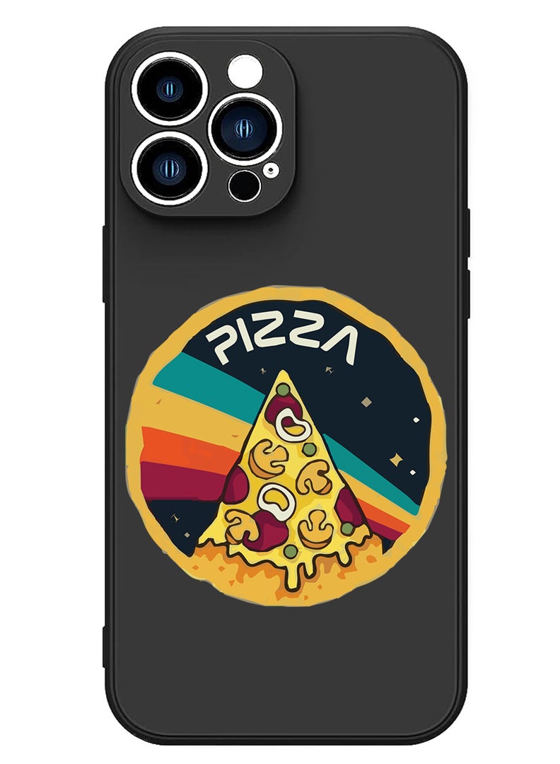 Theodor Protective Slim Fit Case Liquid Silicone Cover with Full Body Protection Anti-Scratch Shockproof Case For iPhone 13 Pro Black  - please dont make me do stuff copy - Image 1