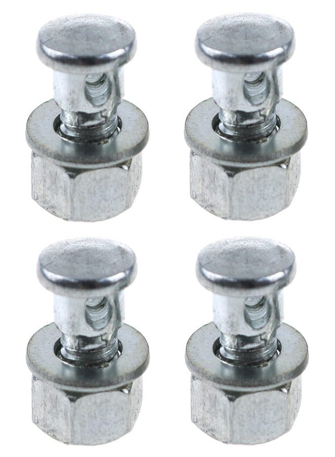 LUORNG Cable Anchor Bolt 4Set Brake Cable Regulator Clamp Lock Screw Bolt with Nuts and Washers for Bicycle Brake Line Brake, Cantilever Brake Anchor Bolt - Image 1