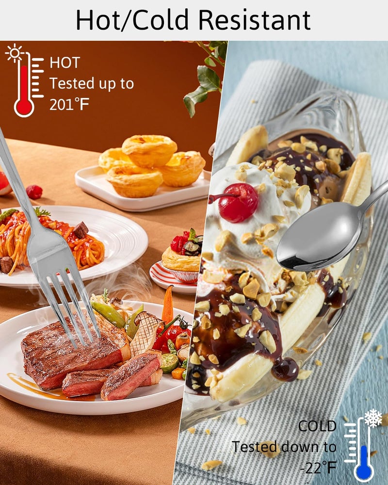 GzfunTeng 60 Pack Silver Plastic Silverware with Pre Rolled Napkins, Disposable Individually Wrapped Gold Cutlery Set Includes: 60 Forks 60 Knives 60 Spoons 60 Napkin for Party, Wedding & Dinner - Image 3