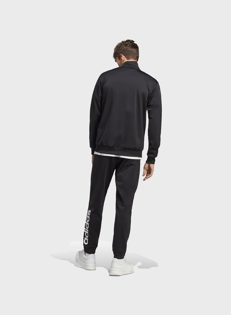 Adidas Linear Logo Tricot Track Suit