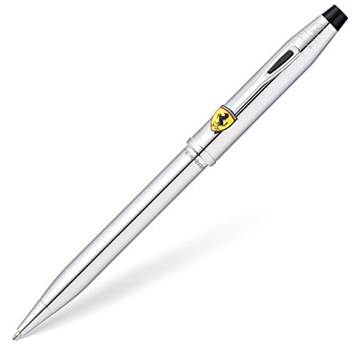 Cross Century II Scuderia Ferrari Refillable Ballpoint Pen, Medium Ballpen, Includes Luxury Gift Box -Polished Chrome - Image 1