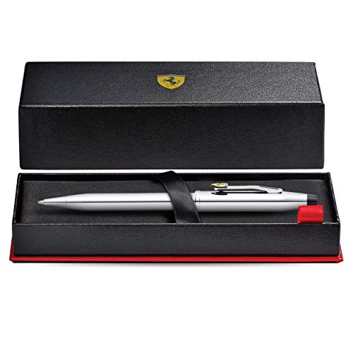 Cross Century II Scuderia Ferrari Refillable Ballpoint Pen, Medium Ballpen, Includes Luxury Gift Box -Polished Chrome - Image 3