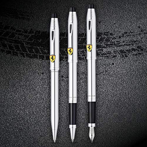 Cross Century II Scuderia Ferrari Refillable Ballpoint Pen, Medium Ballpen, Includes Luxury Gift Box -Polished Chrome - Image 4