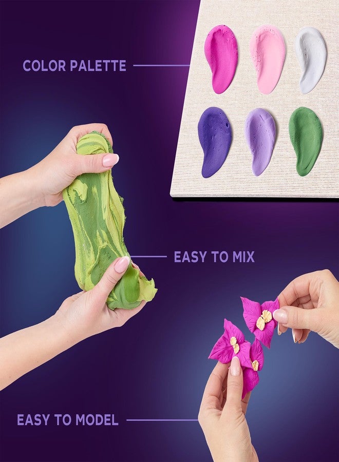 Okto Air Dry Clay | Art Kit Inspiration | Succulents Art Set 3D for Home Wall Decor | Craft Кits for Adults and Teen | Craft Box with Modeling Clay for Succulents Fun Stuff Hobby Кits Succulent DIY Кits - Image 5