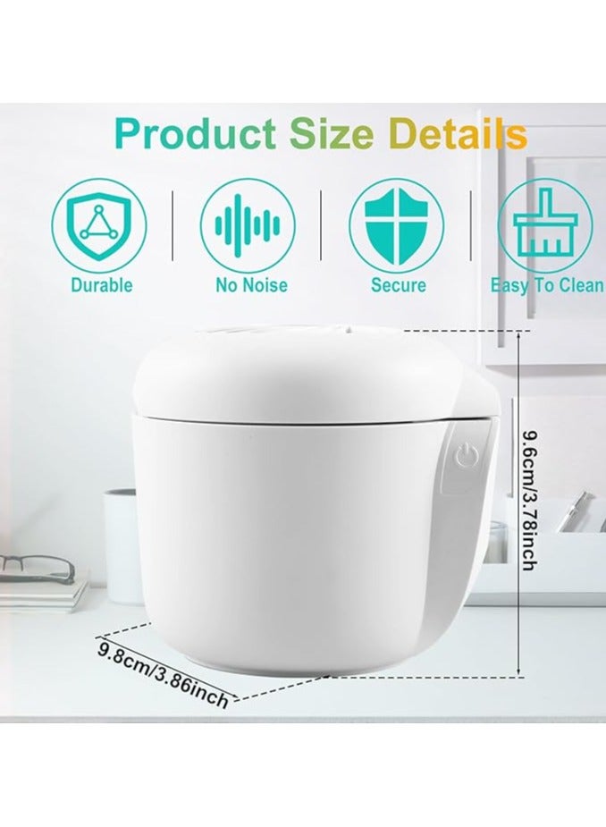 AROAQ Ultrasonic Retainer Cleaner Machine 45-50KHZ UV Ultrasonic Jewelry Cleaner with LED Light 150ml Ultrasonic Cleaning Machine with 2 Reserved Positions Ultrasonic Jewelry Cleaner for Mouth Guard - Image 3