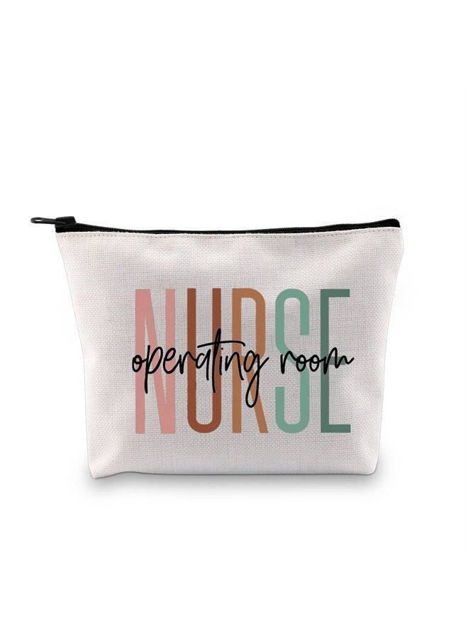 XYANFA Operating Room Nurse Makeup Bag Or Nurse Gift Surgical Nurse Cosmetic Bag Operating Room Team Nurse Thank You Gift (operating room NURSE) - Image 1
