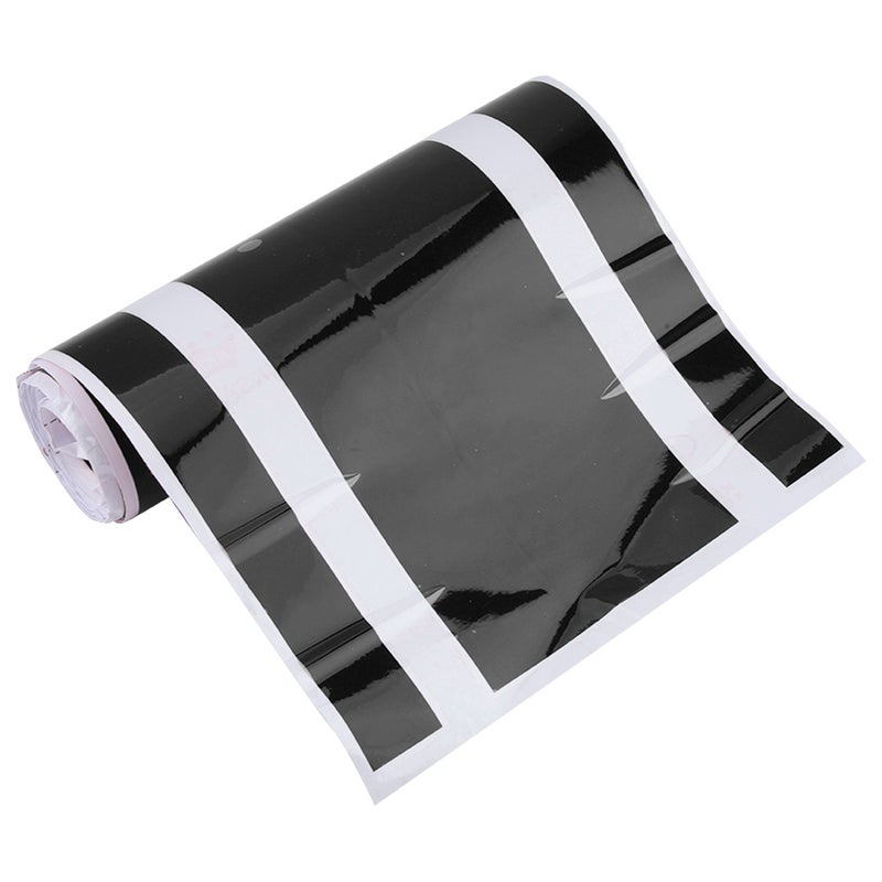 Car Body Sticker: Black PVC Material - Sun & Rain Resistant Self Adhesive Sticker for Automotive Exterior Decoration - Image 1