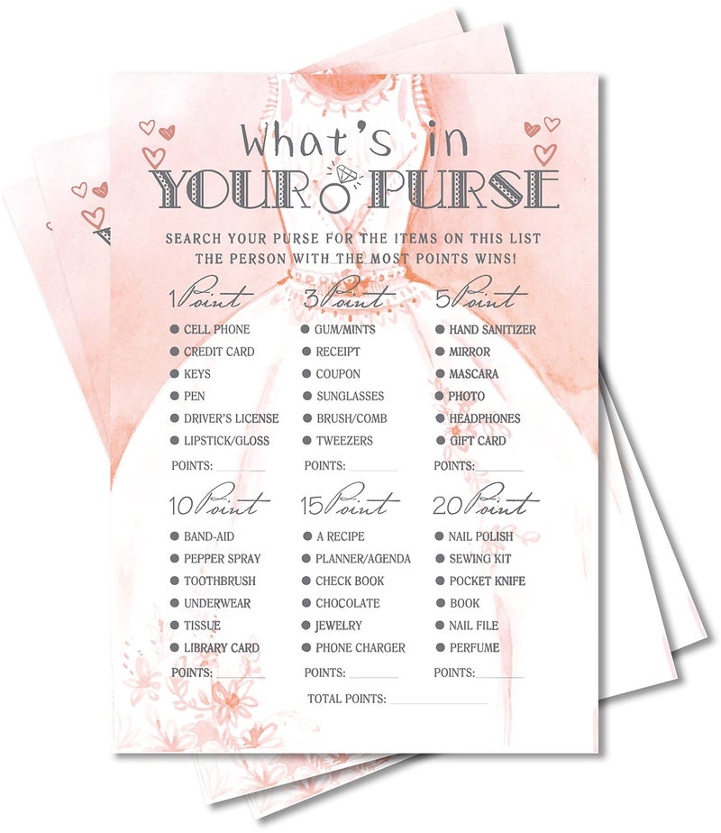 Jusitakeet Bridal Shower Games Bridal Games for Showers Wedding Shower Game Engagement Bachelorette Party Game Decorations and Gifts 30 Cards Per Set Suit009
