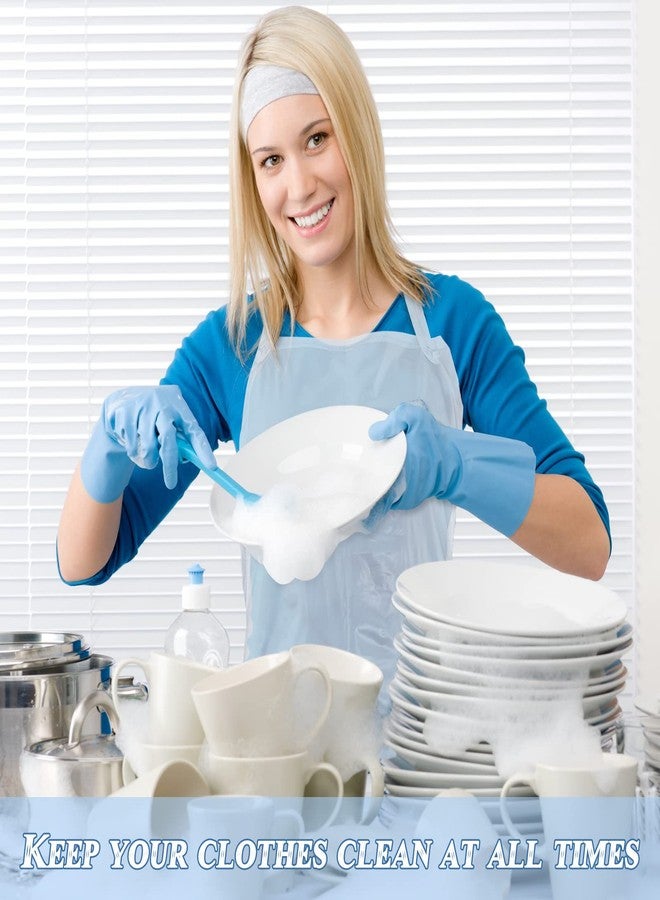 Hercicy 20 Pcs Plastic Aprons Vinyl Clear Waterproof Apron 47 Inches Unisex Transparent Heavy Duty for Kitchen Cooking Cleaning Dishwashing Butcher Work - Image 4