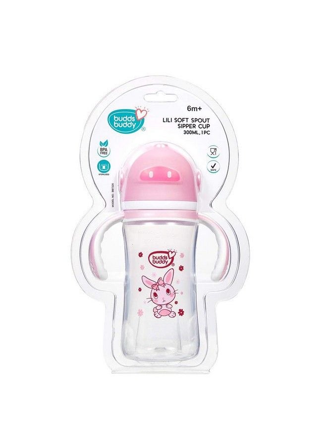 BuddsBuddy Lili Soft Spout Sipper Cup 300Ml Bb7220 (Pink Polypropylene)  - Image 4