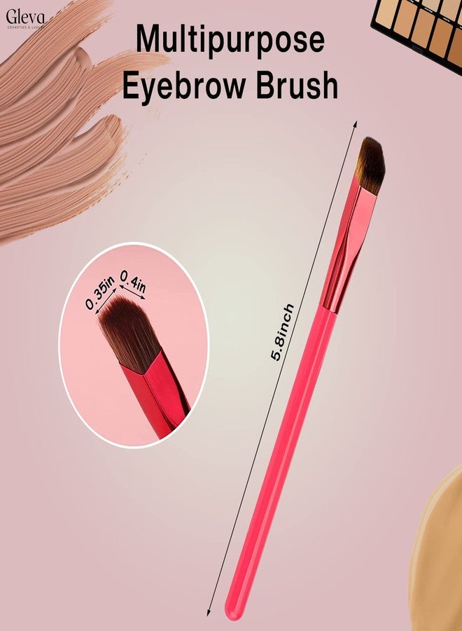 Gleva Multi-Function Eyebrow Brush, Professional Realistic Eyebrow Brush, Square Angled Eyeliner Eyebrow Brush, Stroke Brow Stamp Brush, Filling & Shaping Eyebrows Enhancers Brush - Image 5