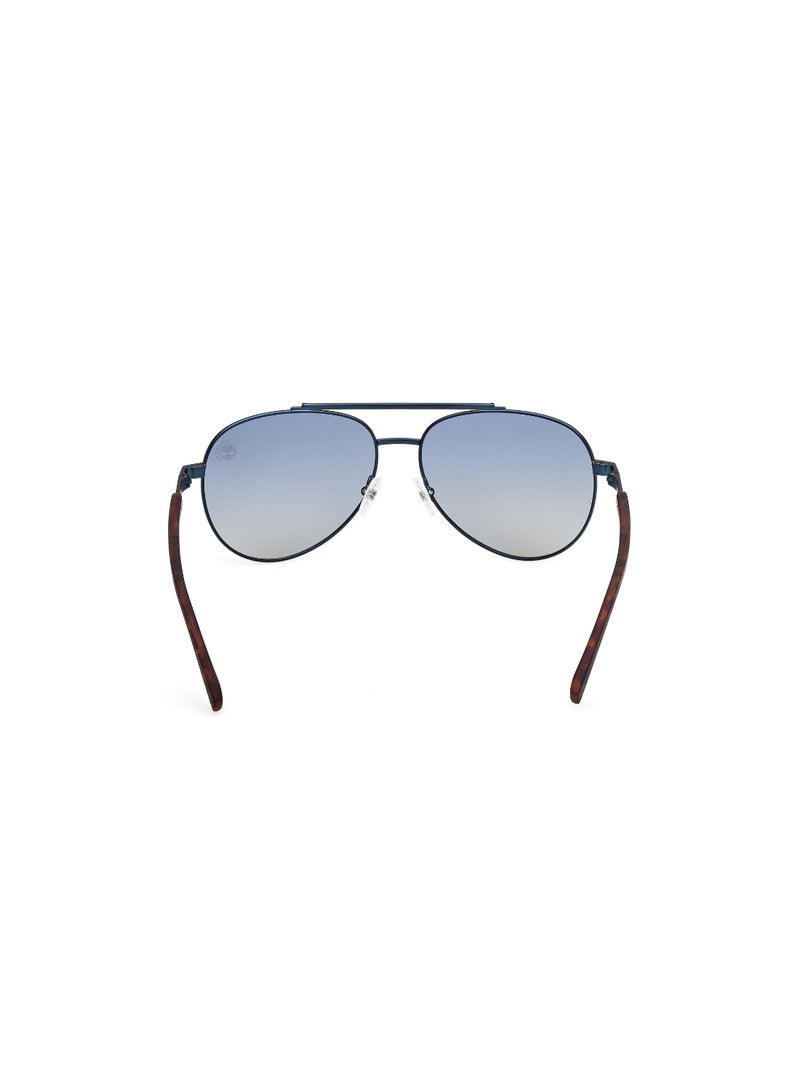 TIMBERLAND FULL RIM MALE PILOT BLUE METAL SUNGLASSES - Image 4