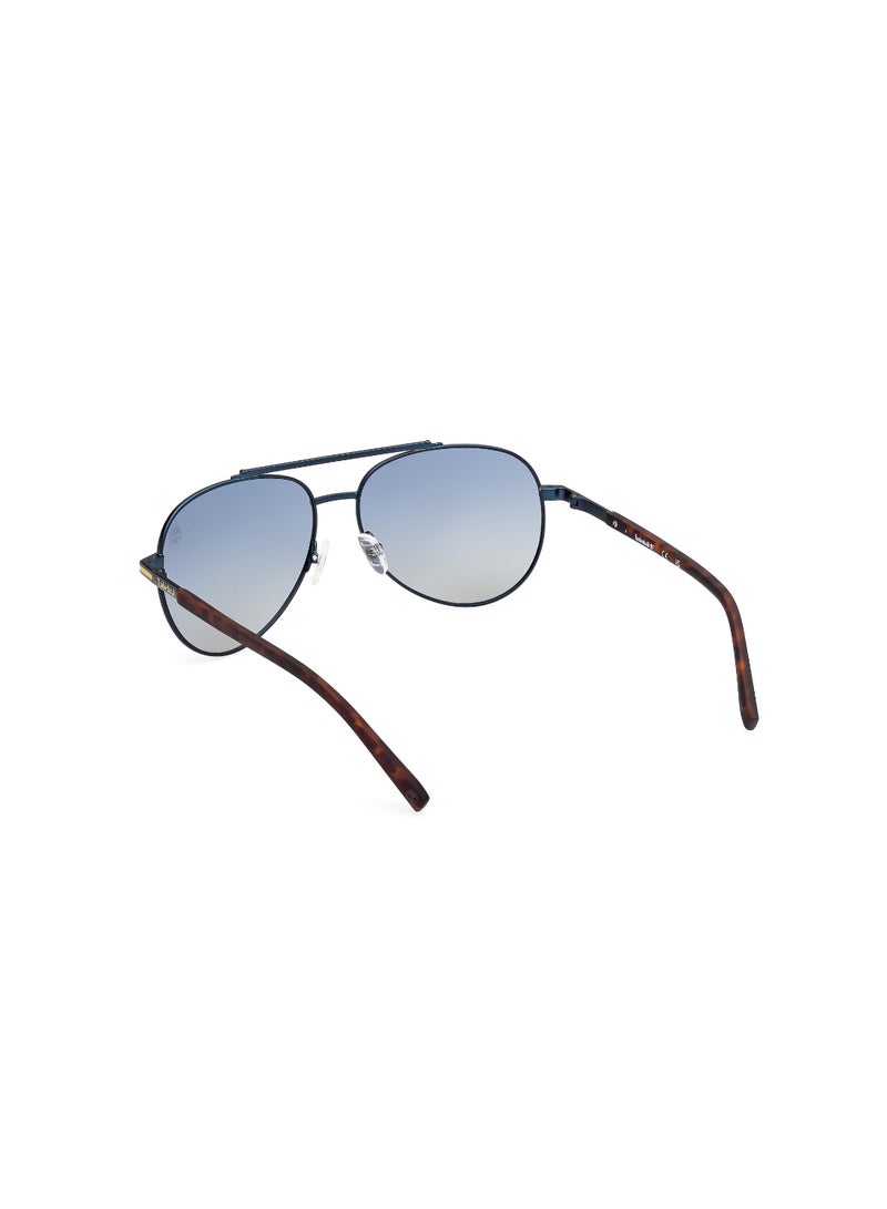 TIMBERLAND FULL RIM MALE PILOT BLUE METAL SUNGLASSES - Image 3