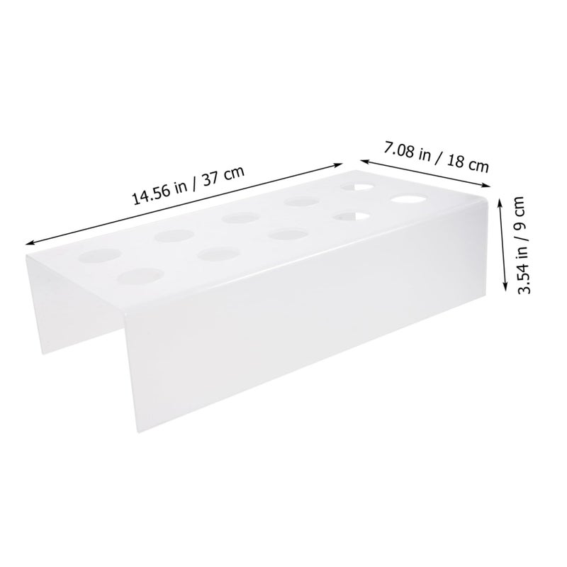 10 Hole Clear Acrylic Ice Cream Cone Holder Stand For Dessert Display At Parties - Image 3