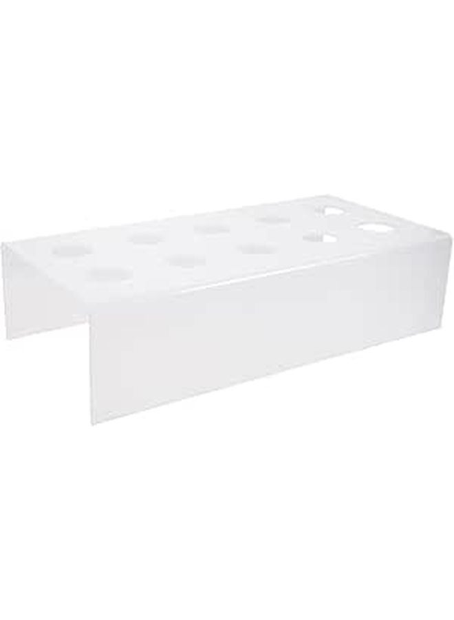 10 Hole Clear Acrylic Ice Cream Cone Holder Stand For Dessert Display At Parties - Image 1