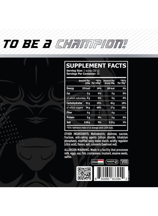 كور تشامبس كاربوكس - ستروبيري ثاندر، 30 حصة، تغذية رياضية ممتازة، وقود كربوهيدرات للتعافي قبل وبعد التمرين وزيادة القدرة على التحمل - Image 4